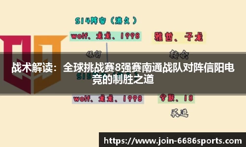 战术解读：全球挑战赛8强赛南通战队对阵信阳电竞的制胜之道